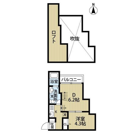 井尻駅 徒歩15分 1階の物件間取画像